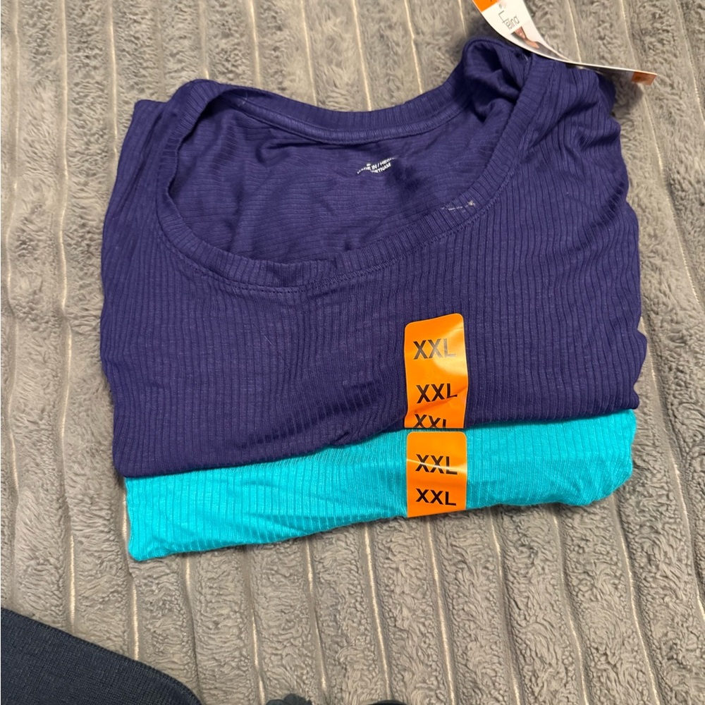 Women's Purple and Teal Tops